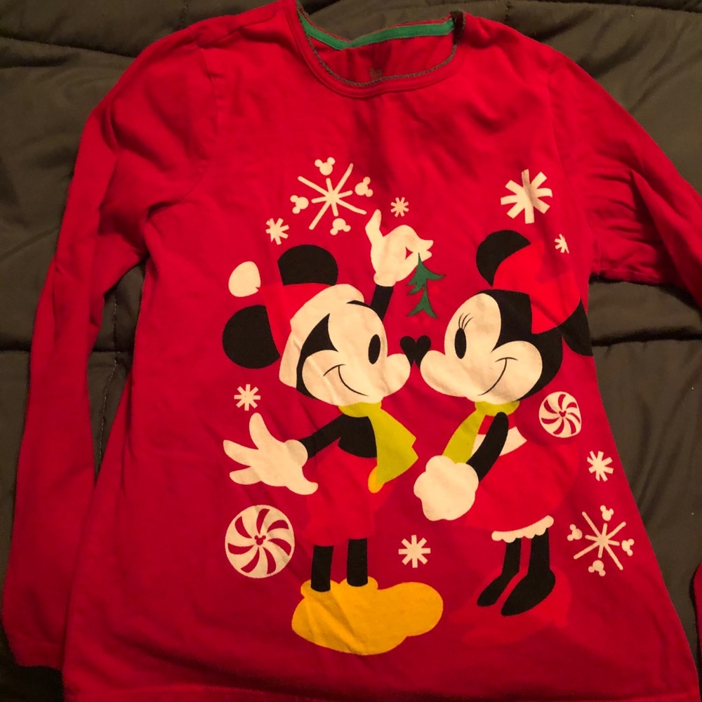 Disney Christmas Mickey Mouse long sleeve top.